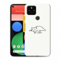 Дизайнерский пластиковый чехол для Google Pixel 5 Коты