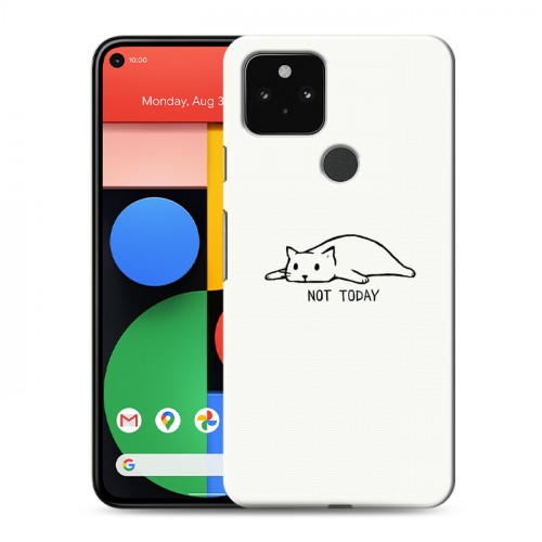 Дизайнерский пластиковый чехол для Google Pixel 5 Коты
