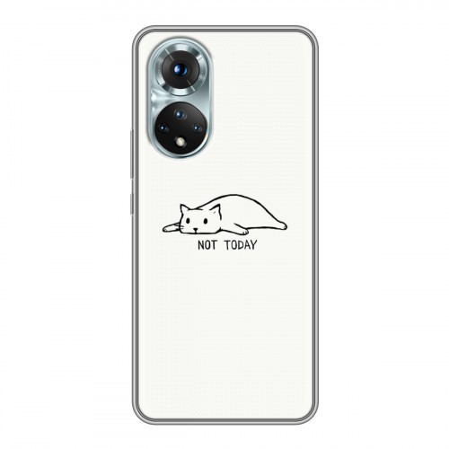 Дизайнерский силиконовый с усиленными углами чехол для Huawei Honor 50 Коты