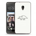 Дизайнерский пластиковый чехол для HTC Desire 700 Коты