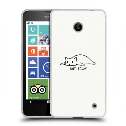 Дизайнерский пластиковый чехол для Nokia Lumia 630/635 Коты