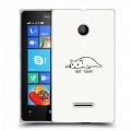 Дизайнерский пластиковый чехол для Microsoft Lumia 435 Коты