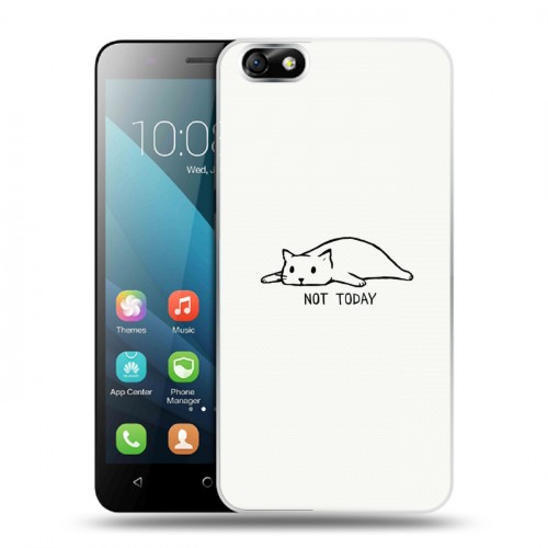 Дизайнерский пластиковый чехол для Huawei Honor 4X Коты