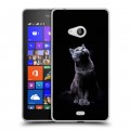 Дизайнерский пластиковый чехол для Microsoft Lumia 540 Коты