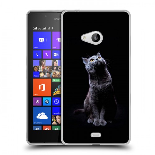 Дизайнерский пластиковый чехол для Microsoft Lumia 540 Коты