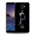 Дизайнерский пластиковый чехол для Nokia 7 Plus Коты