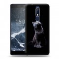 Дизайнерский пластиковый чехол для Nokia 5.1 Коты