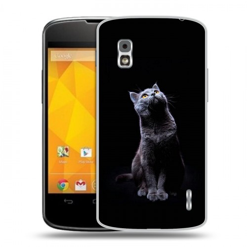 Дизайнерский пластиковый чехол для LG Google Nexus 4 Коты