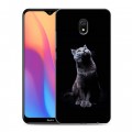 Дизайнерский силиконовый с усиленными углами чехол для Xiaomi RedMi 8A Коты