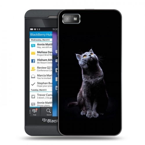 Дизайнерский пластиковый чехол для BlackBerry Z10 Коты