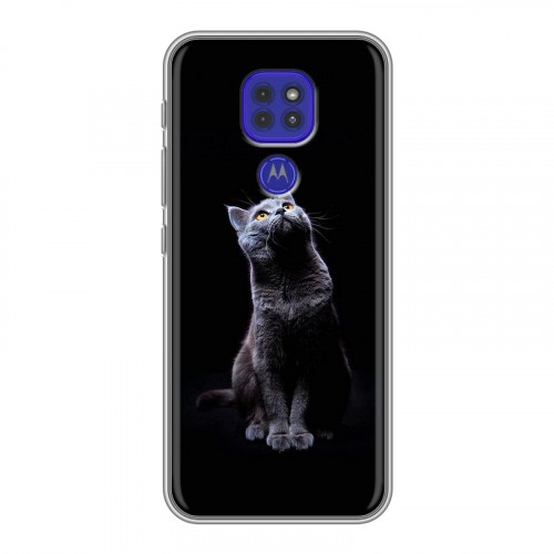 Дизайнерский силиконовый чехол для Motorola Moto G9 Play Коты