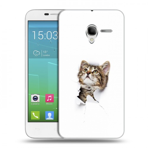 Дизайнерский силиконовый чехол для Alcatel One Touch POP 3 5 Коты