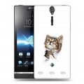 Дизайнерский пластиковый чехол для Sony Xperia S Коты