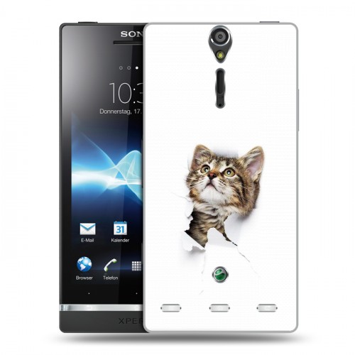 Дизайнерский пластиковый чехол для Sony Xperia S Коты