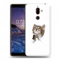 Дизайнерский пластиковый чехол для Nokia 7 Plus Коты