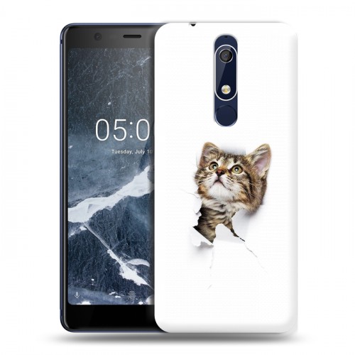 Дизайнерский пластиковый чехол для Nokia 5.1 Коты