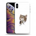 Дизайнерский силиконовый чехол для Iphone Xs Max Коты