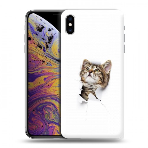 Дизайнерский силиконовый чехол для Iphone Xs Max Коты