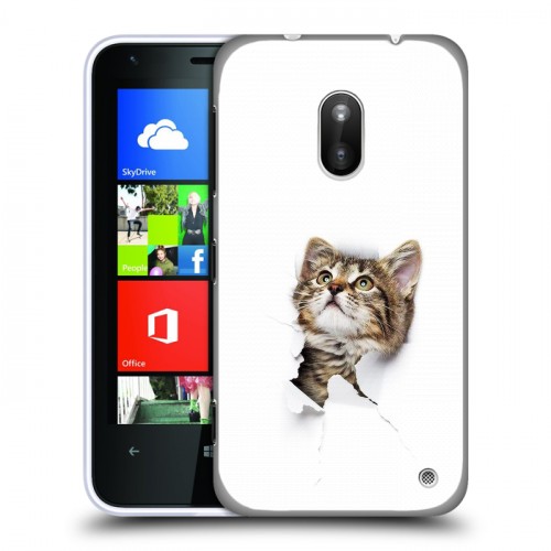 Дизайнерский пластиковый чехол для Nokia Lumia 620 Коты