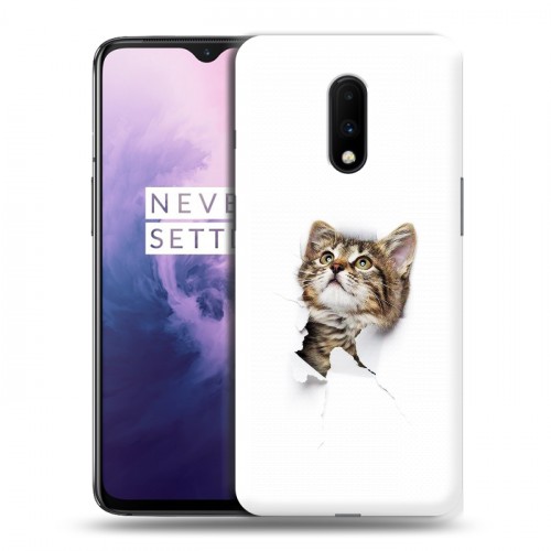 Дизайнерский пластиковый чехол для OnePlus 7 Коты