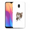 Дизайнерский силиконовый с усиленными углами чехол для Xiaomi RedMi 8A Коты