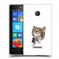 Дизайнерский пластиковый чехол для Microsoft Lumia 435 Коты