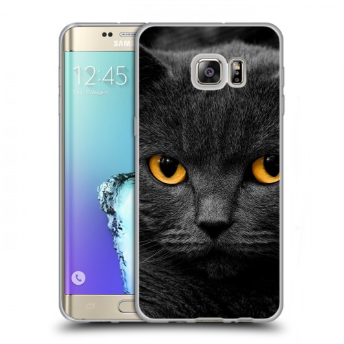 Дизайнерский пластиковый чехол для Samsung Galaxy S6 Edge Plus Коты