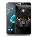 Дизайнерский силиконовый чехол для HTC Desire 12 Plus Коты