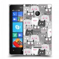 Дизайнерский пластиковый чехол для Microsoft Lumia 435 Коты