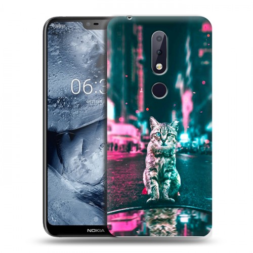 Дизайнерский пластиковый чехол для Nokia 6.1 Plus Коты