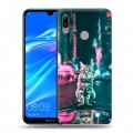 Дизайнерский пластиковый чехол для Huawei Y6 (2019) Коты