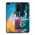 Дизайнерский пластиковый чехол для Huawei P40 Коты