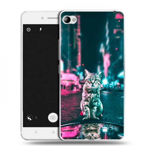 Дизайнерский пластиковый чехол для Lenovo S90 Коты