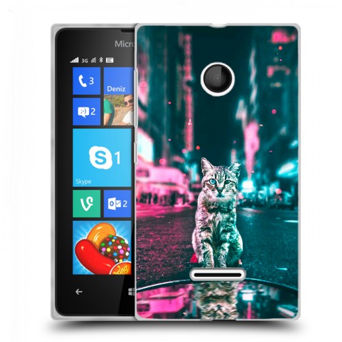 Дизайнерский пластиковый чехол для Microsoft Lumia 435 Коты