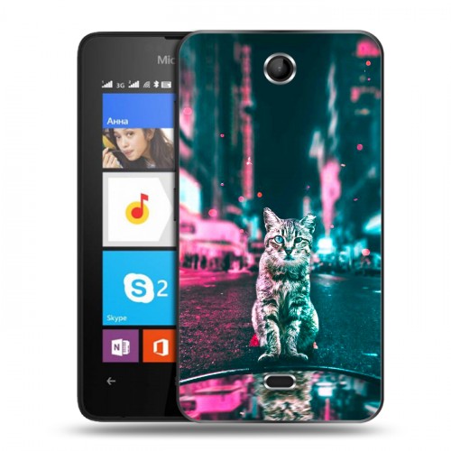 Дизайнерский силиконовый чехол для Microsoft Lumia 430 Dual SIM Коты