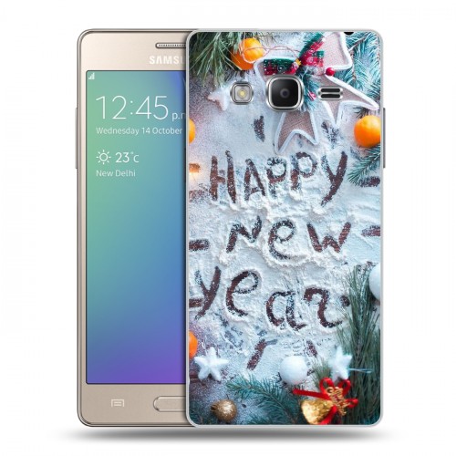 Дизайнерский пластиковый чехол для Samsung Z3 Happy 2020