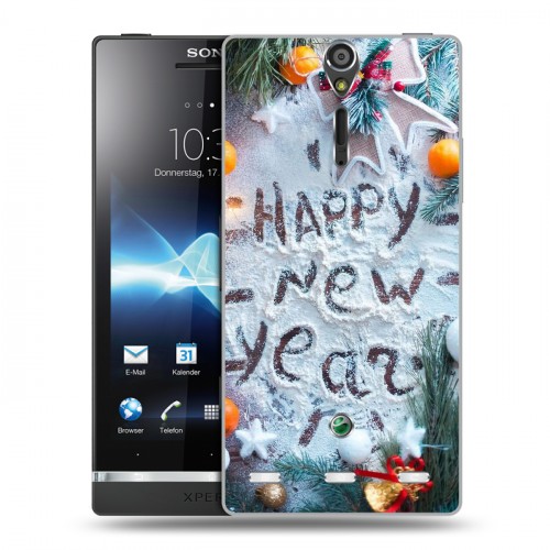 Дизайнерский пластиковый чехол для Sony Xperia S Happy 2020