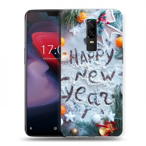 Дизайнерский пластиковый чехол для OnePlus 6 Happy 2020