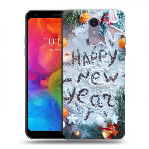 Дизайнерский пластиковый чехол для LG Q7 Happy 2020