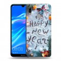 Дизайнерский пластиковый чехол для Huawei Y6 (2019) Happy 2020