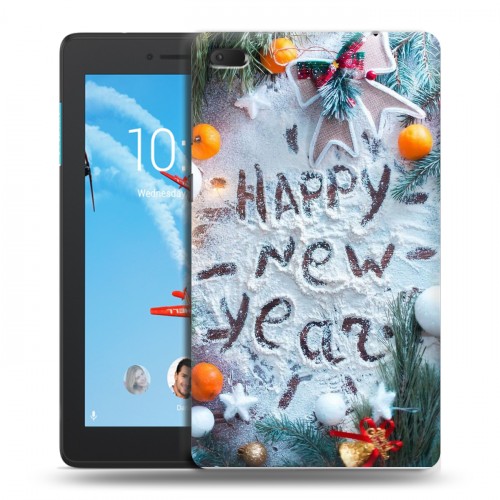 Дизайнерский силиконовый чехол для Lenovo Tab E7 Happy 2020