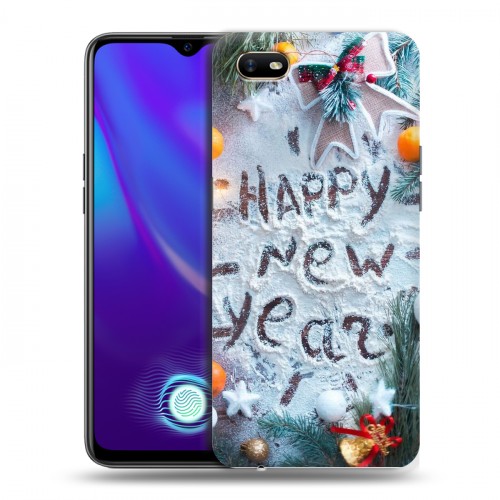 Дизайнерский пластиковый чехол для OPPO A1k Happy 2020