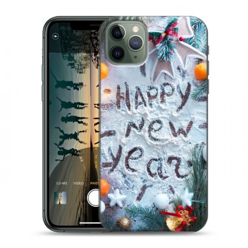 Дизайнерский пластиковый чехол для Iphone 11 Pro Happy 2020