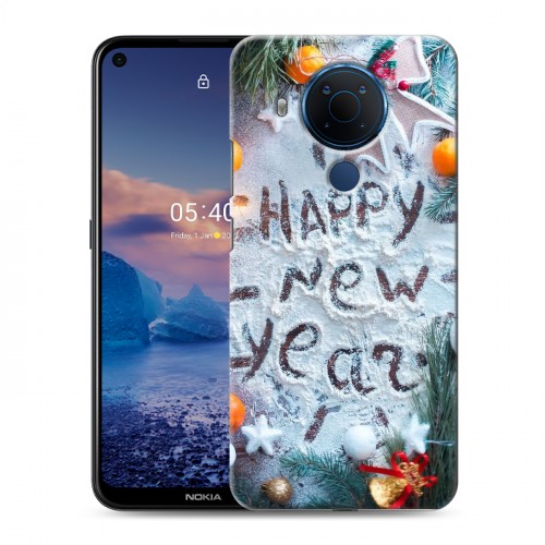 Дизайнерский силиконовый чехол для Nokia 5.4 Happy 2020