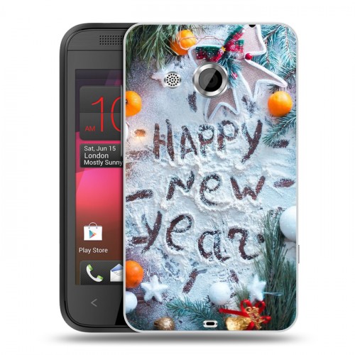 Дизайнерский пластиковый чехол для HTC Desire 200 Happy 2020