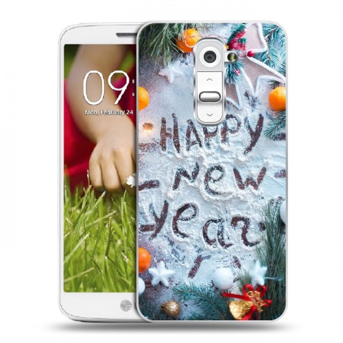 Дизайнерский пластиковый чехол для LG Optimus G2 mini Happy 2020