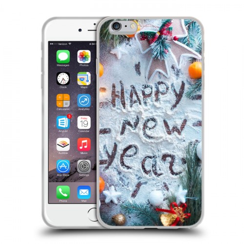 Дизайнерский силиконовый чехол для Iphone 6 Plus/6s Plus Happy 2020