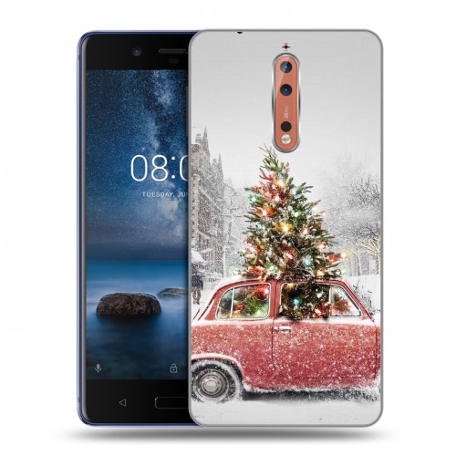 Дизайнерский пластиковый чехол для Nokia 8 Happy 2020