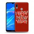 Дизайнерский пластиковый чехол для Huawei Y6 (2019) Happy 2020