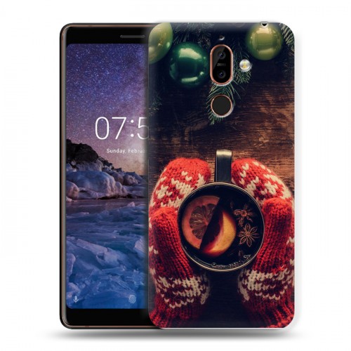 Дизайнерский пластиковый чехол для Nokia 7 Plus Happy 2020